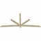 Ekena Millwork Alberta Rough Sawn Timber Gable Bracket, Douglas Fir, 108"W x 54"H x 2"D x 4"F, 12/12 Pitch GBW108X54X0204ALB00RDF - alternate 5